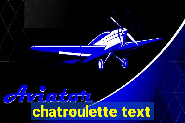 chatroulette text